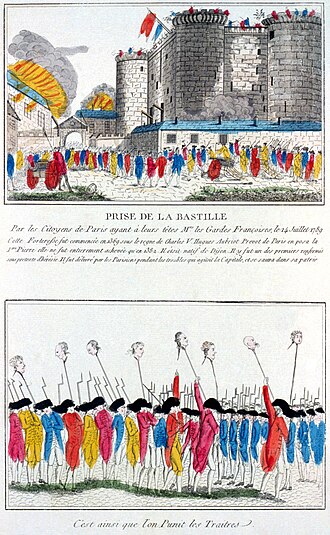 Bastille Baskını gerçekleşti, Fransız Devrimi'nin başlangıcı kabul edilir. Fransa'da ulusal bayram olarak kutlanmaktadır.